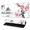 Alfombrilla de ratón para ordenador de gran tamaño, antideslizante, gruesa, con borde de bloqueo y personalizable, serie Plum Blossom, estilo nacional, superventas transfronterizas