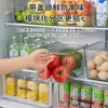 Caixa de armazenamento de mesa com tampa, caixa organizadora transparente para lanches de frutas e vegetais, itens diversos de cozinha, caixa de armazenamento para geladeira doméstica