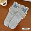 Calcetines Populares con Temática de Gatos para Mujer, Calcetines Lindos de Dibujos Animados Abstractos Originales de Media Pantorrilla, Calcetines de Algodón Transpirables Absorbentes del Sudor de Zhuji