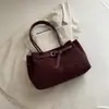 2026 Nueva Textura Bolsa para Axila de Mujer Gran Capacidad Bolso de Hombro para Viajes Cotidianos Bolso Baguette Mate de Gama Alta de Nicho Transfronterizo