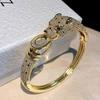 Pulsera de Guepardo para Mujer, Estilo Moderno, Joyería de Cobre Electrochapado, Nueva Moda Invierno 2026