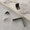 Antiguo código de ángulo recto trípode de pared fijo marco de soporte en L de hierro accesorios de ferretería para equipaje Soporte de partición