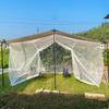 Mosquiteiro para acampamento ao ar livre, piquenique, cobertura mosquiteira, casa triangular, tenda mosquiteira com corda de extensão, tomada de fábrica