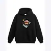 Moletom com Capuz Casual Americano Tamanho Plus Size 100kg para Homens Tendência Fofo Shin-Chan do Desenho Camiseta de Manga Longa