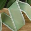 Cinta de gasa con borde de terciopelo y cebolla plateada para ropa, sombrero de paja, caja de regalo, decoración de flores, lazo, material para decoración del cabello