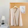 Cárdigan Holgado Oversize de Lyocell con Cuello y Mangas Largas, Estilo Delgado Ligero con Protección Solar, Ropa Exterior de Verano con Sensación de Segunda Piel para Aire Acondicionado