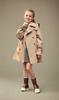 Gabardina de longitud media para niña, estilo occidental de otoño, recién llegada, abrigo cruzado estilo coreano estilo británico, top para niña