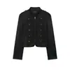 Chaqueta Elegante de Moda para Mujer 2026 Estilo Europeo y Americano Transfronterizo Textura de Ante Efecto Venta al por Mayor 6318246
