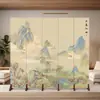 Biombo Estilo Chino para Sala de Estar, Pantalla Móvil Plegable Estilo Chino para Oficina de Hotel, Panel Divisor de Entrada