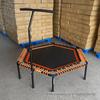 Adulto 53 polegadas Trampolim crianças indoor home fitness silencioso saltando cama apoio de braço hexagonal pode ser elevado e abaixado