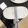 Portatoallas Comercial Portanapkins de Cerámica Bandeja para Toallas Blanca Pura 5.5 pulgadas Plato de Hotel Bandeja para Toallas Húmedas Jabonera