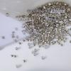 Strass para Arte de Unhas Hua Zi K9 Multifacetado Fundo Pontiagudo Strass Redondos Brancos Strass de Preenchimento Tridimensional Strass Pilha Broca de Água Decorações para Arte de Unhas