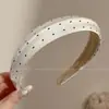 Diadema de tela de otoño e invierno de ala ancha para mujer, accesorio para el cabello de alta gama para volumen craneal alto, diadema antideslizante para lavarse la cara, sombrero elegante