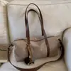 Bolsa Retro Translúcida de Gran Capacidad Transfronteriza para Mujer Otoño e Invierno 2025 Nueva Bolso Cruzado Casual Bolso de Hombro Único Bolso Axila