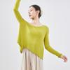 Ropa de Baile Danza Moderna para Adultas Otoño e Invierno Holgada y Elegante Ropa de Entrenamiento Corporal Clásica China Tops