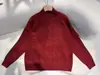 Suéter de comercio exterior ruso transfronterizo de bloques de color para otoño e invierno, cuello semialto, corte holgado, adelgazante, top de punto para mujer