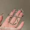 Colección~Pendientes de Borla de Cristal Lágrimas de Belleza Súper Brillantes de Estilo Coreano, Estilo Vacacional Creativo y Elegante en la Costa, Tendencia de Lujo Ligero