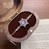 Nuevo Pulsera de Calabaza de la Fortuna de Jade de Espuma de Agua Natural Incrustado Estilo Chino para Mujer, Temática de Gato, Nicho, Versátil, Lujo Ligero, Joyería de Alta Gama