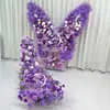 Habitación Privada de Hotel Fiesta de Cumpleaños Decoración de Propuesta Luna Mariposa Adornos para Exhibición en Ventana de Centro Comercial con Ruedas Universales para Movilidad