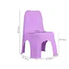 Silla Infantil Extra Gruesa con Respaldo y Alfombrilla Antideslizante, Adecuada para Cambiarse los Zapatos en la Sala de Estar, Apilable y Engrosada, Taburete Bajo para Jardín de Infancia