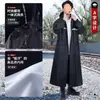Impermeable largo para hombre, protección de cuerpo completo contra lluvia intensa, impermeable de una pieza para adultos para ciclismo, adecuado para bicicletas eléctricas y motocicletas