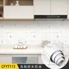 Calcomanía de Cocina Antigrasa Autoadhesiva Protección Ambiental Calcomanía para Humo Impermeable Resistente a Altas Temperaturas Azulejo Estufa Calcomanía Refrescante Papel Tapiz Engrosado