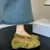 Zapatos Mary Jane de estilo francés para mujer que aumentan la altura, nuevo modelo de otoño 2026, absolutamente hermosos al combinarlos con una falda, zapatos de salón de correa cruzada para ballet