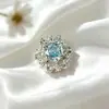 Corte Rosa Copo de Nieve Accesorios de Joyería Multiusos Pulsera de Cuentas Hecha a Mano DIY Collar Electrochapado en Oro Real