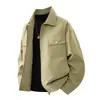 Ropa para Hombre Tangkez Primavera y Otoño Nueva Ropa de Trabajo Informal de Moda Versátil Cuello Solapa Holgada Chaqueta Abrigo para Hombre