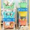 Carrito Macaron Estante de Almacenamiento Estante de Almacenamiento Gabinete de Almacenamiento de Juguetes para Niños Clasificación Multicapa Gabinete Móvil de Almacenamiento de Snacks