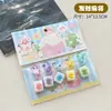 Conjunto de Pingentes de Chaveiro Desenho Animado Fofo, Coração Feminino, Decoração Versátil para Mochila, Pequenos Acessórios, Pequenos Presentes para Casais e Melhores Amigos