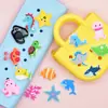 Pingentes de Sapato de Animais Marinhos Borracha Macia de PVC Decorações de Sapato do Mundo Subaquático Fivela de Sapato Removível DIY Decoração Atacado