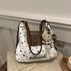 Bolso de Hombro Estilo Coreano Casual Gran Capacidad Bolso de Axila de Estilista 2024 Nuevo Mochila Colorida de Puntos Ondulados Slack