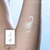 Pegatinas de tatuaje de lámina plateada con un toque de alta gama para actuaciones, vacaciones, maquillaje de belleza, tatuajes de lámina plateada para brazo, ojo y tobillo para mujeres