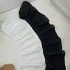 Tela de Encaje Blanco, 1 cm de Ancho, Adorno de Encaje, Material de Encaje, Borde Arrugado, Decoración del Hogar, Encaje Nieve Negro