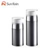 Shengqi Suministros de Fabricante 30Ml50Ml Botella de Loción Cosmética al Vacío de Doble Capa Plástico Aluminio Anodizado Botella de Presión al Vacío