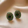 Brincos de Prata Vintage com Pingentes de Pérola Incrustados com Diamantes, Brincos Estilo Étnico Retro, Brincos Exquisitos Versáteis para Mulheres