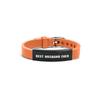 Pulsera de Silicona Europea y Americana Transfronteriza Correa de Silicona Regalo de San Valentín Buen Esposo Grabado de Acero Inoxidable Joyería de Mano Popular