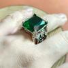 Nuevo anillo de gemas para hombre con personalidad dominante retro de Europa y Estados Unidos con joyas populares de Amazon y eBay.