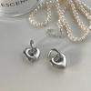 Hermosos pendientes de botón con temperamento, diseño de nicho, temperamento 2022, nuevos pendientes de aguja de plata 925 de estilo moderno para mujer