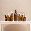 Garrafa de vidro marrom Amazon para óleo essencial frasco de viagem frasco de líquido essencial frasco vazio de vidro marrom frasco