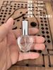 Botella de perfume creativa de pequeña capacidad, cosmética, envase en aerosol delicado, botella de vidrio transparente, botella de vidrio portátil de viaje