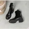 Botas para Mamá de Mujer Otoño Invierno Suela Suave Cómoda Botines Cortos 2026 Nuevos Botines de Media Pantorrilla Felpa Cálida Tacón Grueso Zapatos de Algodón