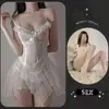 Lencería erótica sexy pijama transparente uniforme sexy para coqueteo tentación teasing suministros emocionales traje de pasión perspectiva