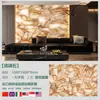 Nuevo Modelo Superficie de Cristal 1200*2400 Fondo Brillante Pared de Fondo Entrada Isla de Jade Azul Mesa Mostrador de Bar Mesa de Café Cristal Azul