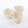Cesta de Almacenamiento de Hojas de Maíz, Cesta Diversa Tejida de Paja, Cesta de Almacenamiento Tejida, Cesta Pequeña para Guardar Monedas, Decoración del Hogar para Mesita de Noche