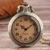 Collar de Espejo Marrón Estilo Palacio Retro Nostálgico Reloj de Bolsillo Grande de Cuarzo Más Vendido Esfera Grande en Stock para Entrega Inmediata