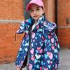 Nueva Chaqueta de Plumas con Capucha Estilista del Amor para Niñas Chaqueta de Plumas Tesoro para Mujeres Padre-Hija Chaqueta Floral Todo Fósforo