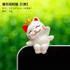 Decoração de tela de exibição interna de carro, brinquedo de pelúcia, nova e fofa decoração de gato da sorte de desenho animado, mini decoração pequena
