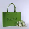 Bolsas de feltro personalizadas com diversos trabalhos manuais, bolsas tote de feltro como brindes corporativos, bolsas tote de grande capacidade com estampas integrais